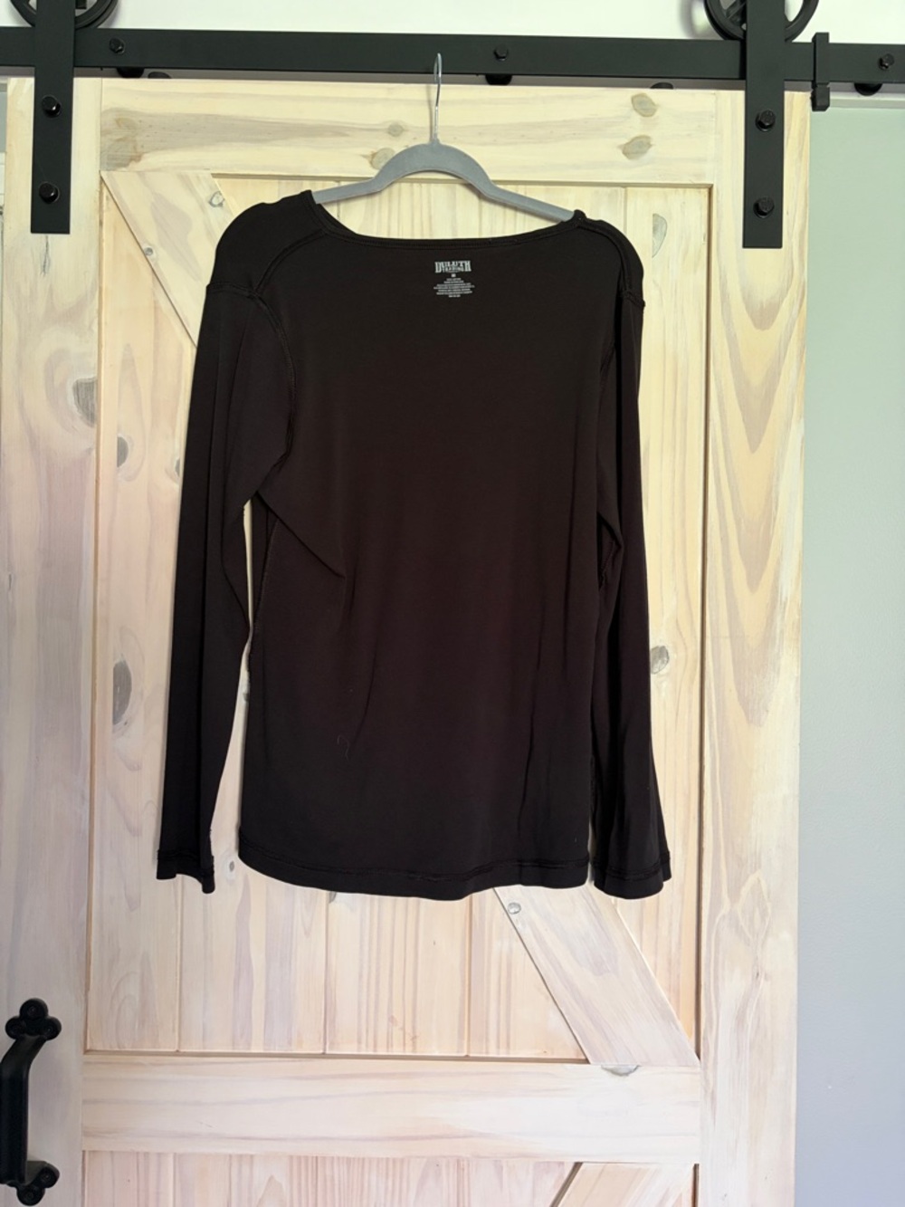 Duluth Trading Co Black Long Sleeve Crew Top